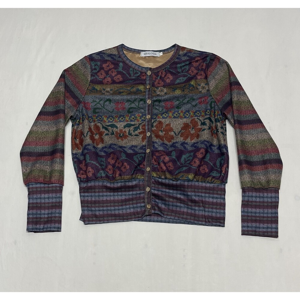 Misslook Button-Down Cardigan - Size S